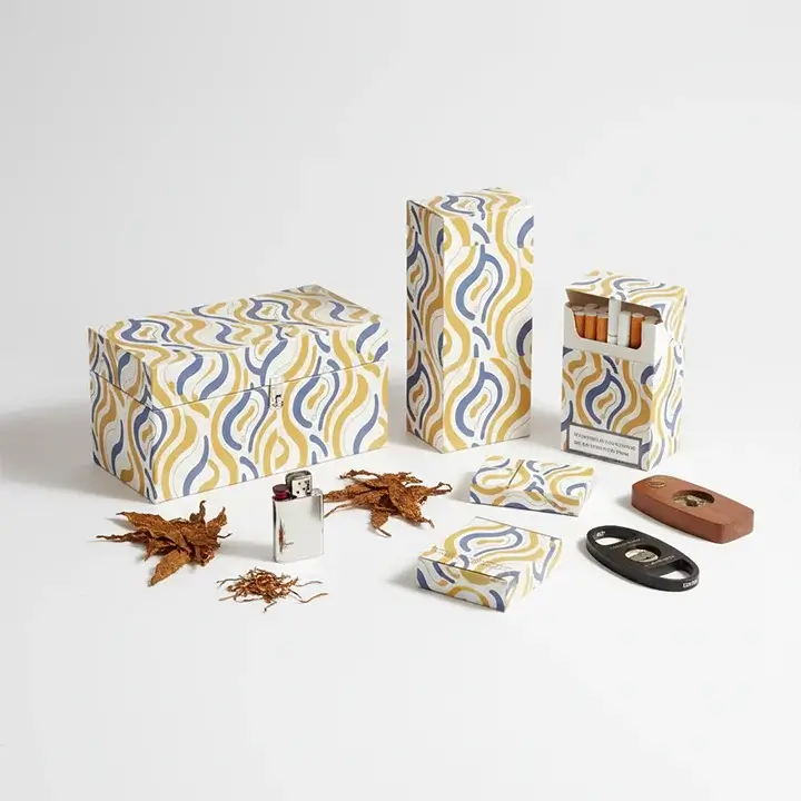 Custom-printed tobacco packaging boxes