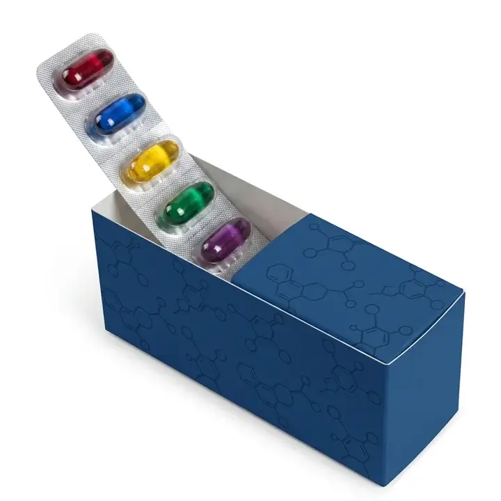 Box designed for unit dose medication packaging