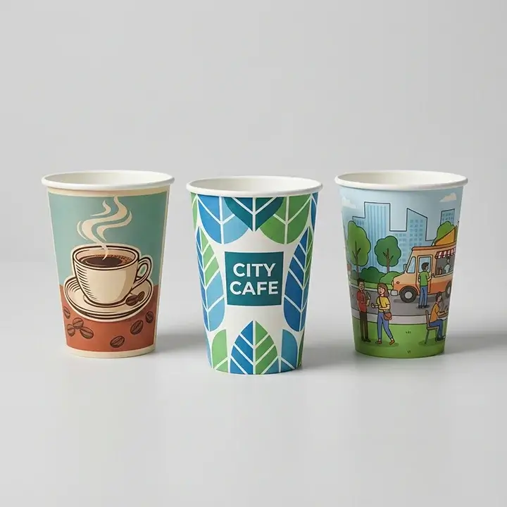 Vending machine-compatible paper cups