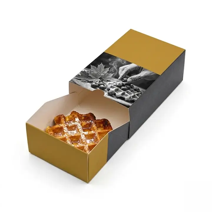 Waffle boxes for takeaway and delivery