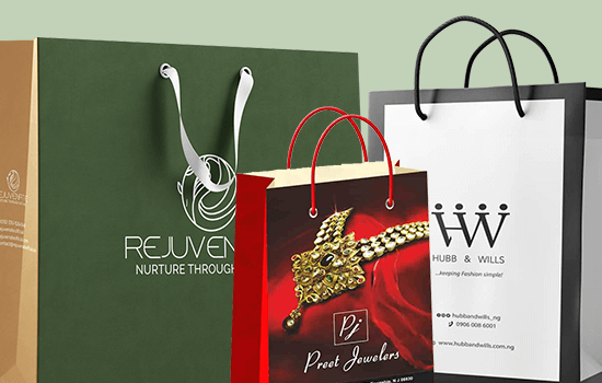 Custom-Printed Paper Shopping Bags