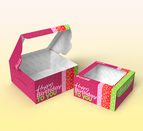 Custom-Printed Cake Packaging Boxes