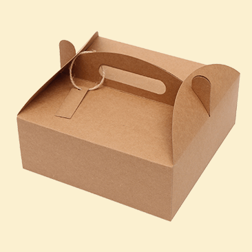 Custom Cake Box with Handle