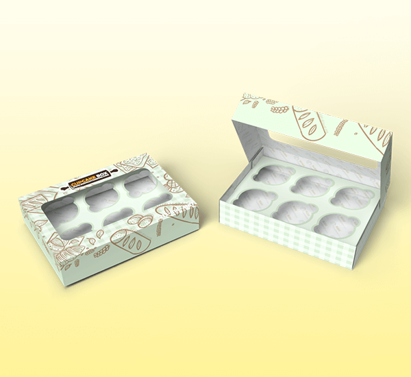 Mini Cupcake Box with Insert
