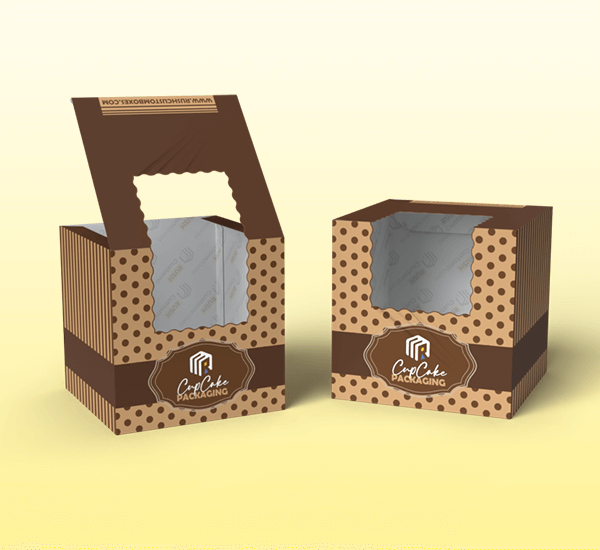 Custom-Printed Cardboard Cupcake Box Packaging