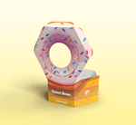 Cardboard Mini Donut Box