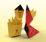 French Fries Pouch, Cones and Boxes