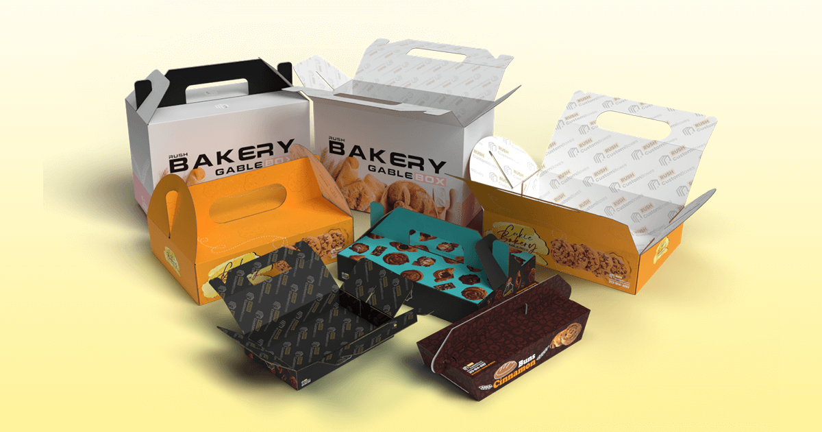 Custom Gable Bakery Boxes — Bakery Packaging | RCB