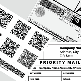 Custom Barcode Shipping Labels