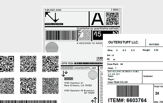 Custom-Printed Barcode and Shipping Labels