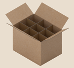 Corrugated Cardboard Box with Cell Dividers