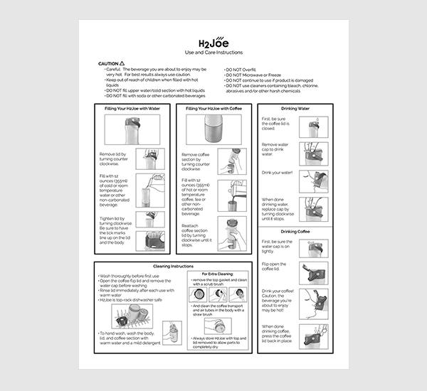 Printed Instruction Sheet