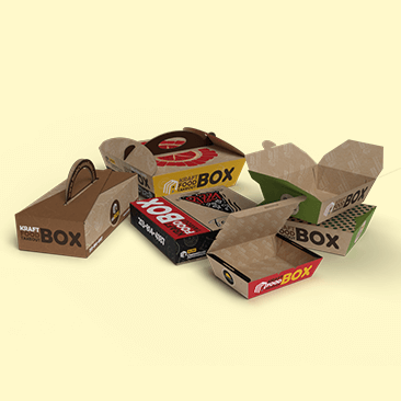 Custom Kraft Food Takeout Box