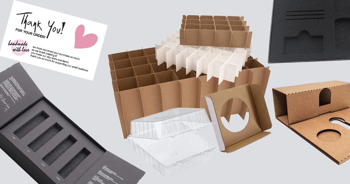 Custom packaging inserts dividers rushcustomboxes