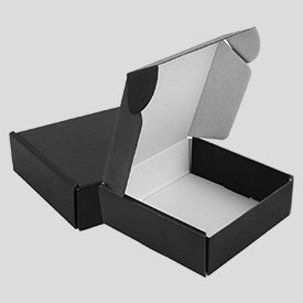 Custom-Designed Black Mailer Boxes