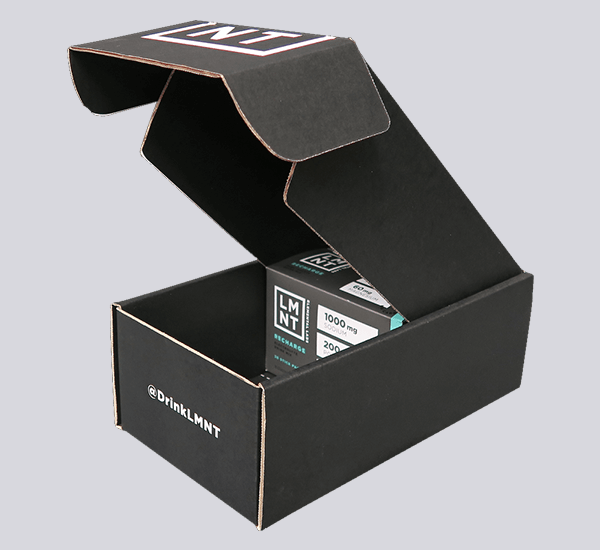 Printed Black Mailer Boxes