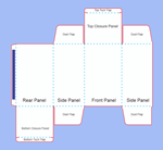 Reverse Tuck End Box Dieline Template