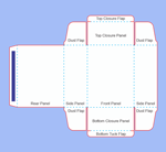 Straight Tuck Box Dieline Template