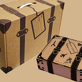 Cardboard Suitcase Boxes