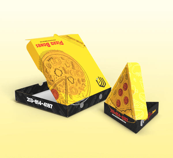 Triangular, Rectangular, Square and Slice Pizza Boxes