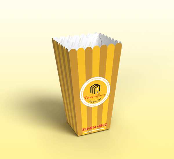 Mini Popcorn Box with Logo